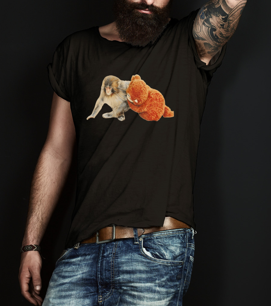 Lonely Punch Baby Monkey Duo T-Shirt