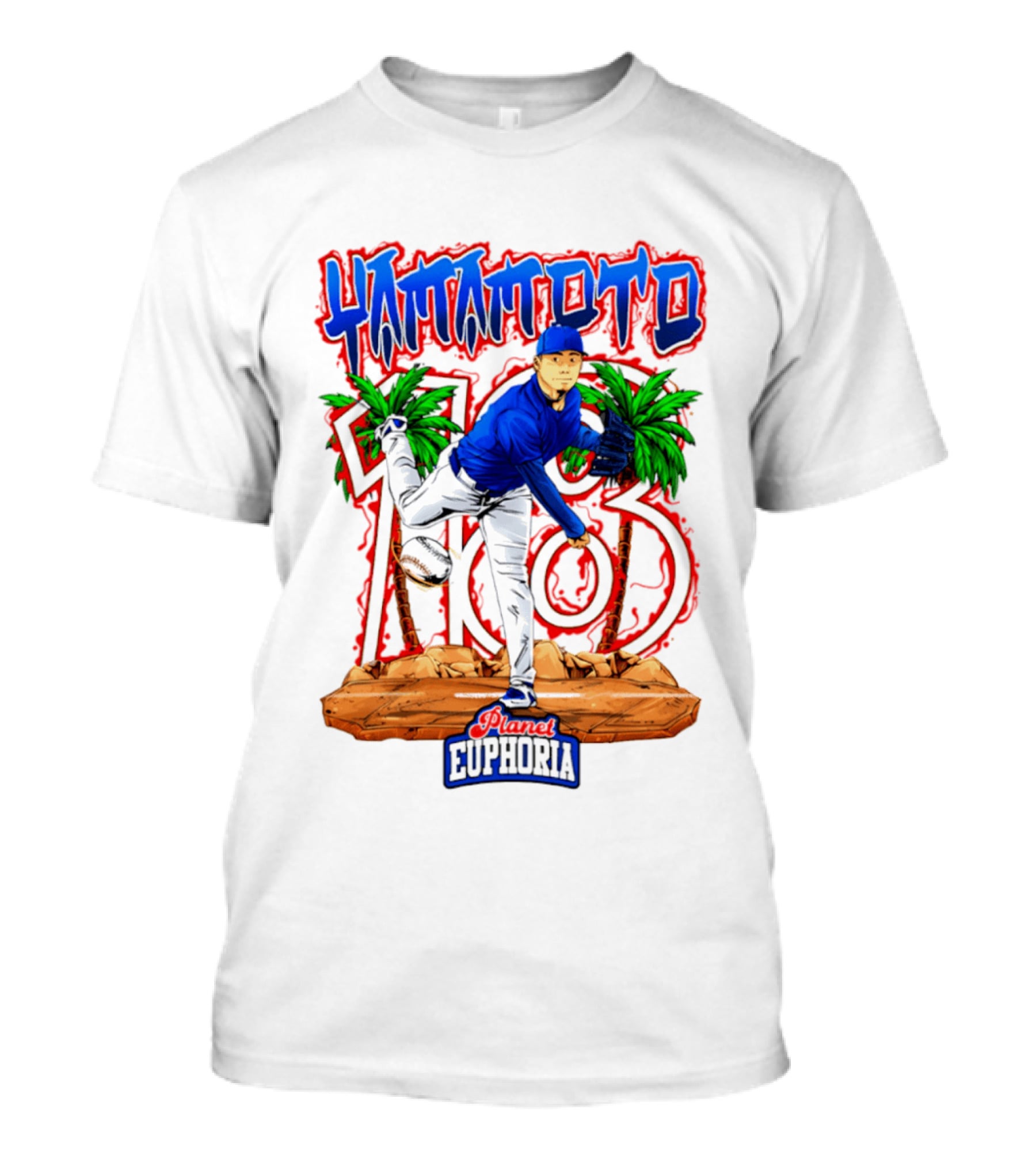Yamamoto 103 Euphoria Hand Drawn Dodgers T-Shirt