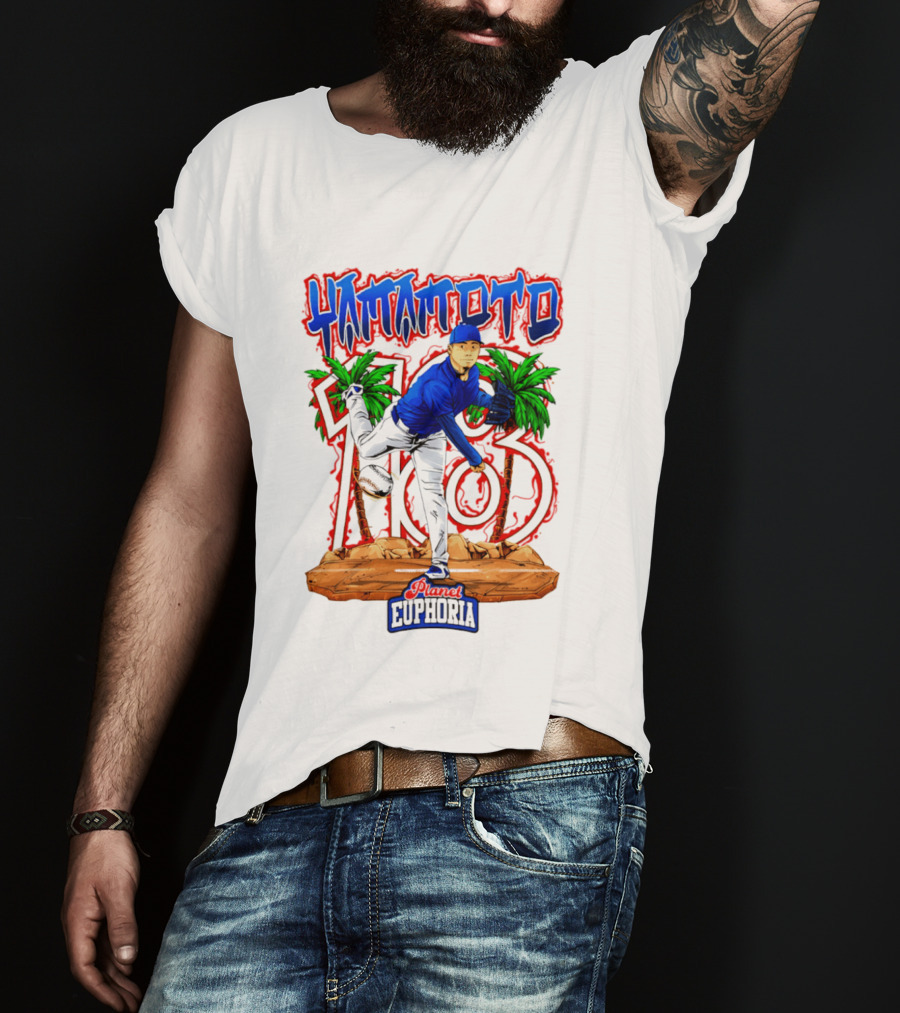 Yamamoto 103 Euphoria Hand Drawn Dodgers T-Shirt
