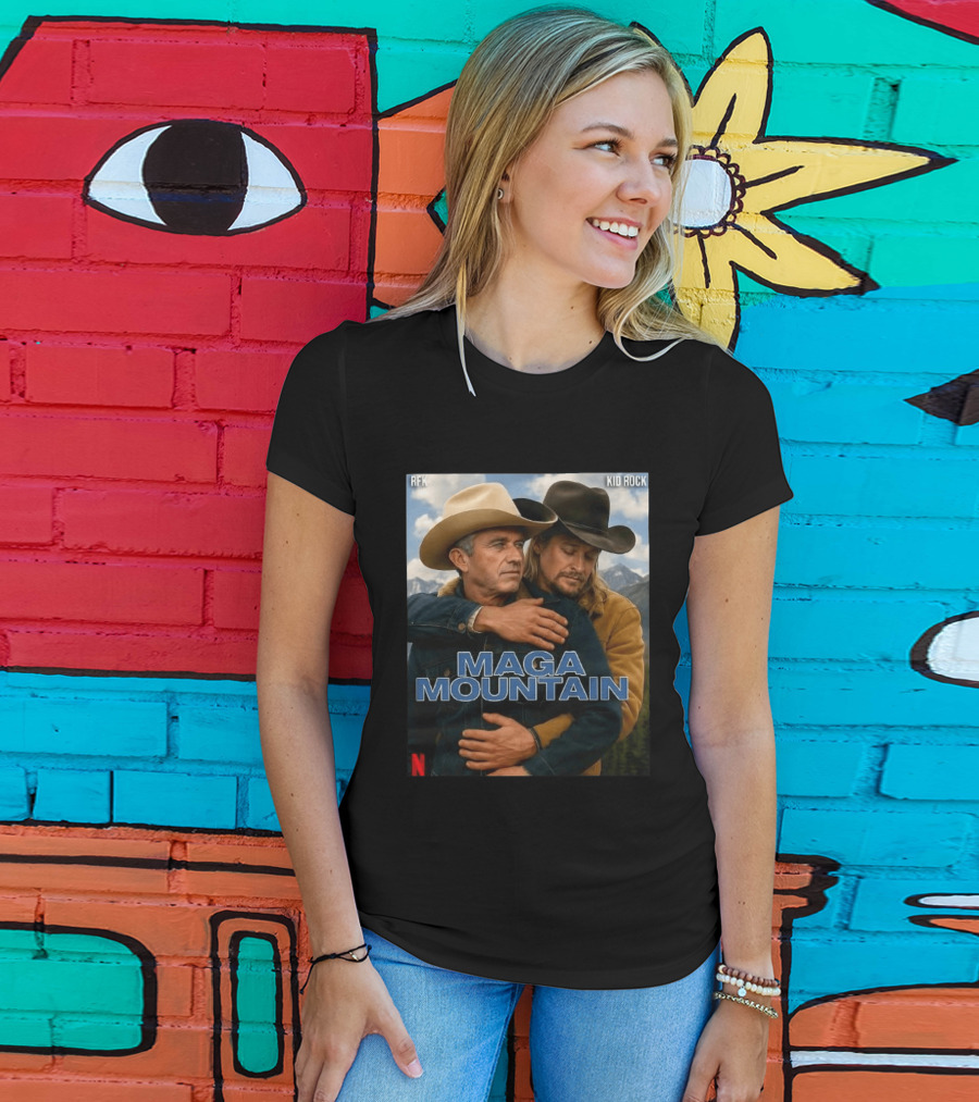 RFK Kid Rock Maga Mountain Netflix Parody Cowboy T-Shirt