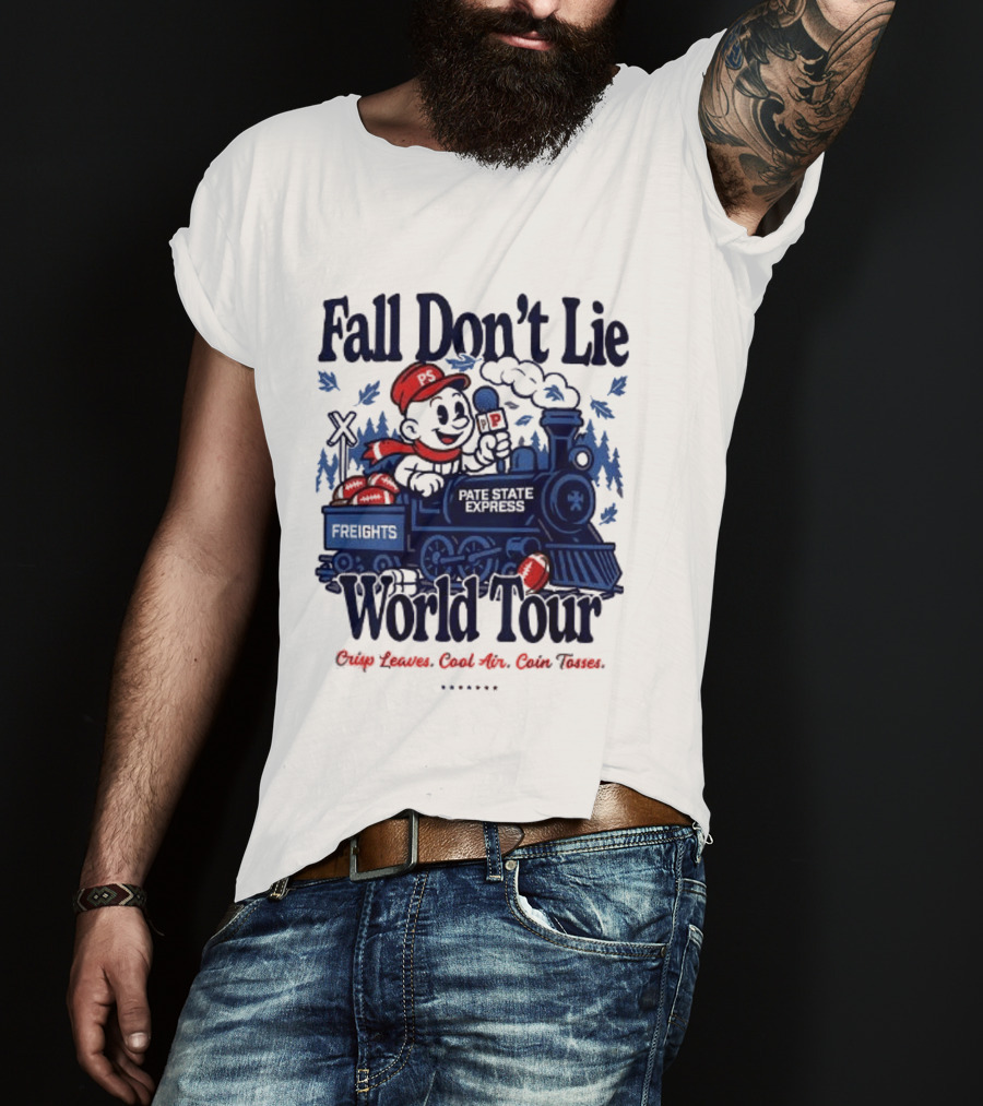 Fall Don't Lie World Tour Freight Train Cross Country Express Morning Edition T-Shirt