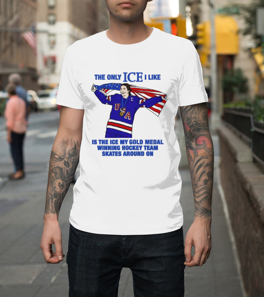 Hilary Knight USA Hockey Gold Medal Winner The Only Ice I Like T-Shirt