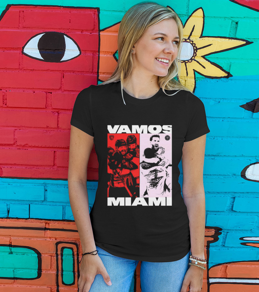 Vamos Miami Soccer Team Celebration Iconic Moments T-Shirt
