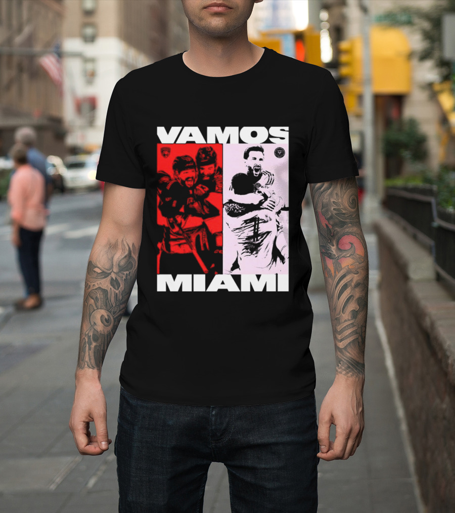 Vamos Miami Soccer Team Celebration Iconic Moments T-Shirt