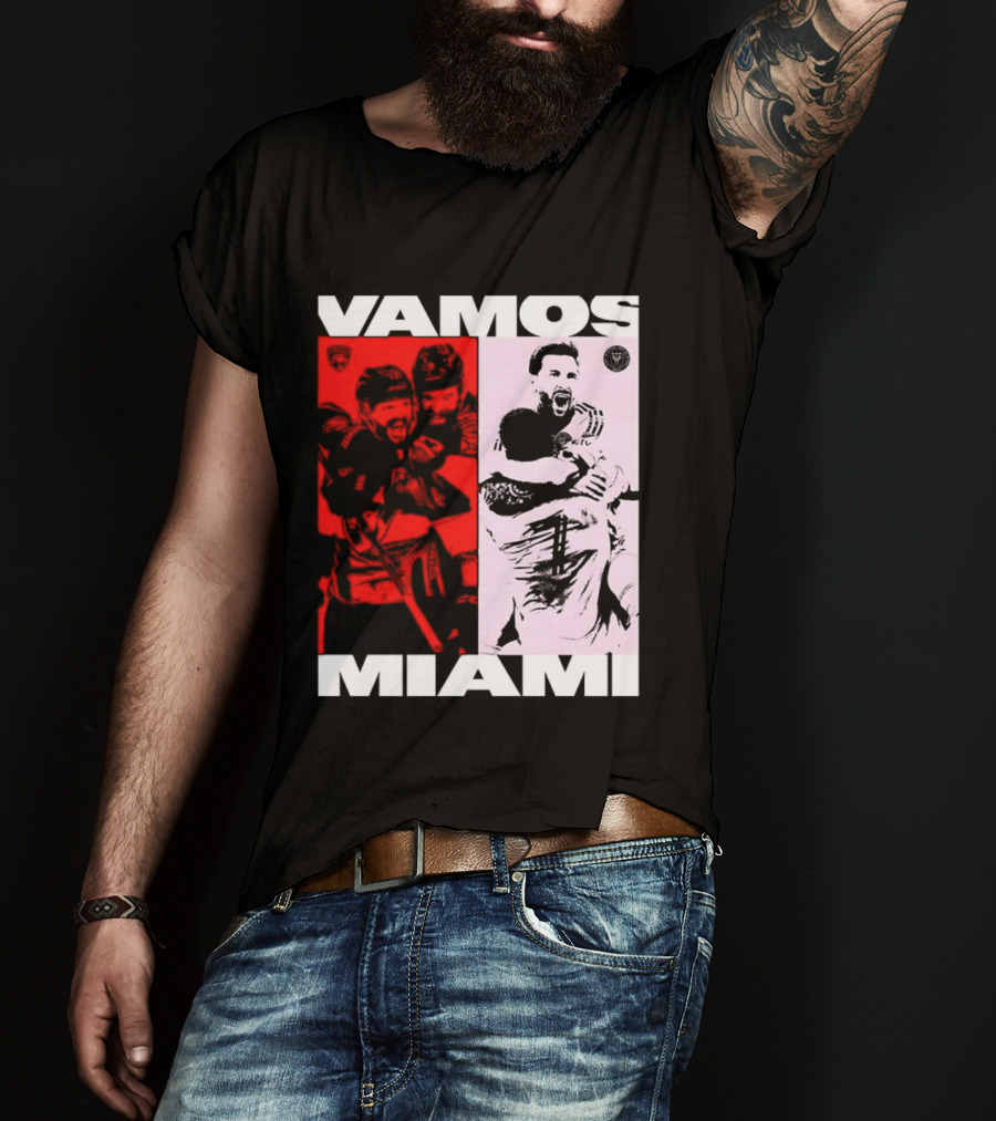 Vamos Miami Soccer Team Celebration Iconic Moments T-Shirt