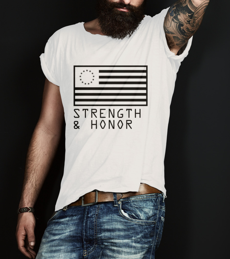Strength & Honor Betsy Ross USA Flag T-Shirt