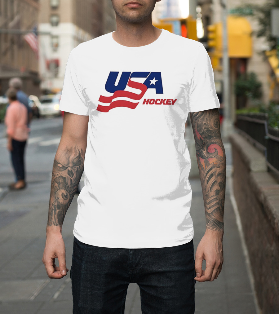 USA Hockey Flag Team Ice T-Shirt