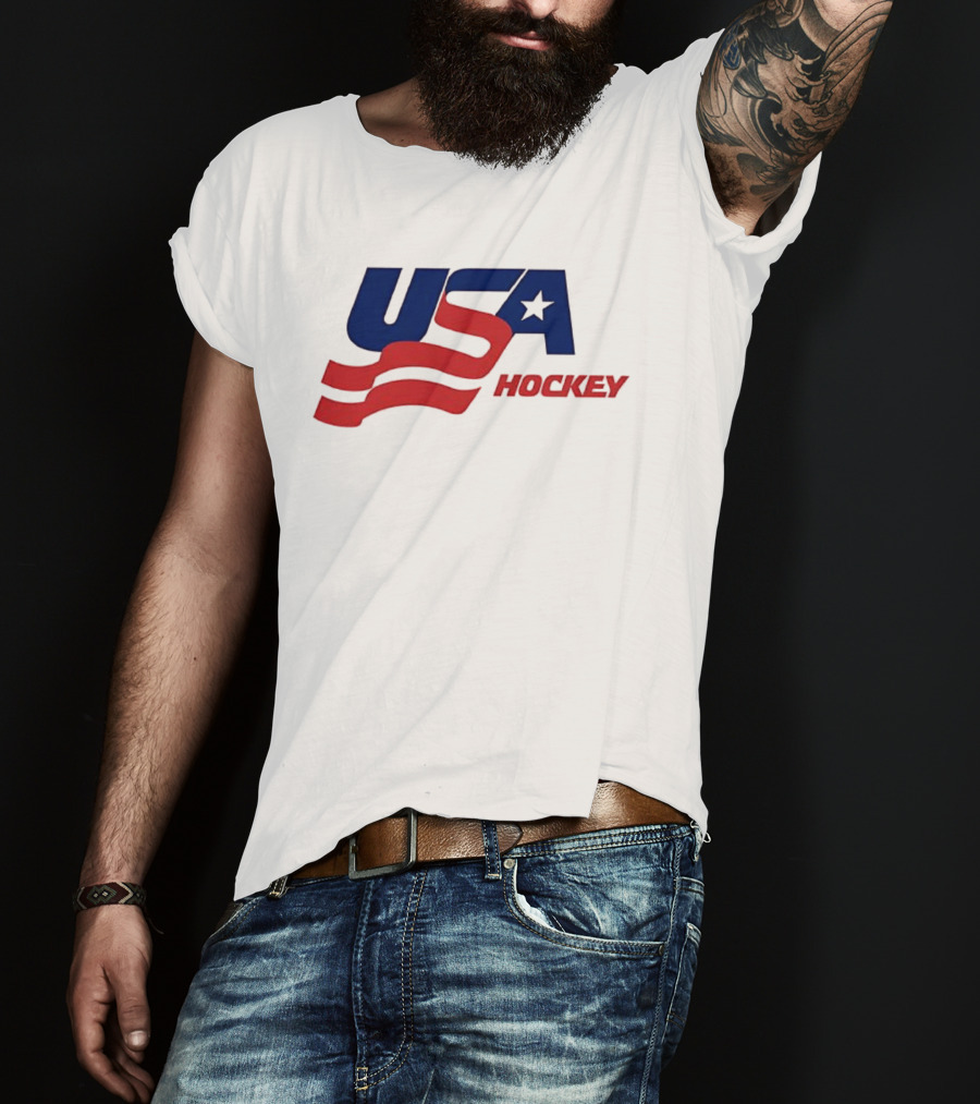 USA Hockey Flag Team Ice T-Shirt