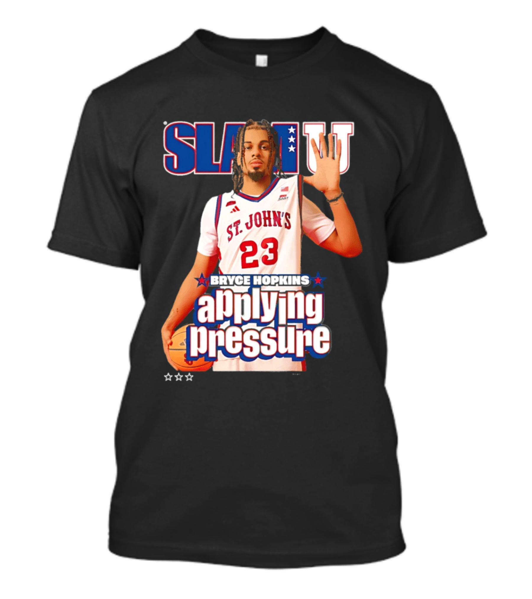 Bryce Hopkins St. John's Red Storm SlamU Applying Pressure Basketball Star T-Shirt