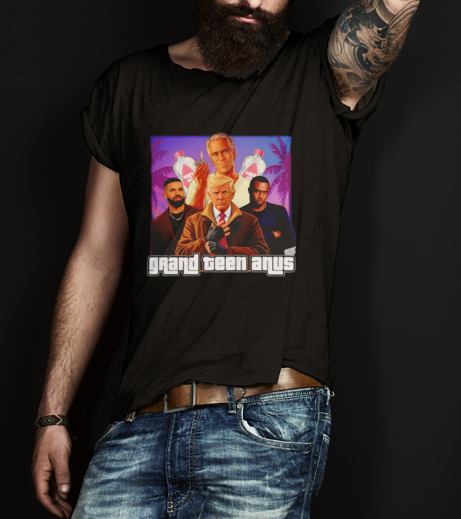 Donald Trump And Jeffrey Epstein Grand Teen Anus Political T-Shirt