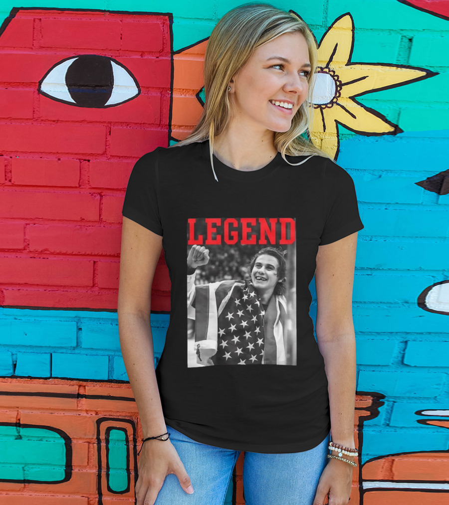 Jack Hughes USA Legend Olympic Gold Medal Hockey T-Shirt