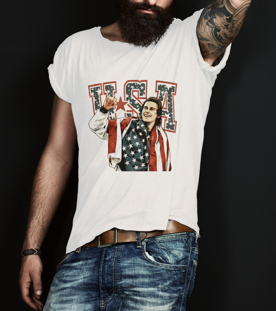 Jack Hughes USA Gold Victory 2026 Celebration T-Shirt