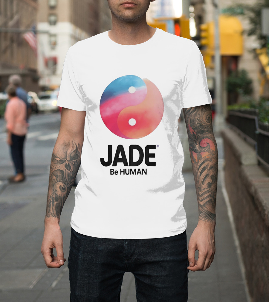 Jade Be Human Yin Yang T-Shirt