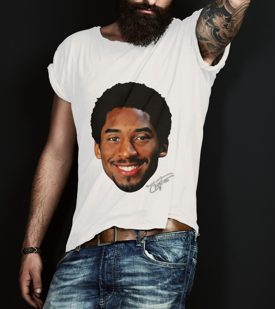 Kobe Bryant Big Face All Smiles NBA Legend T-Shirt