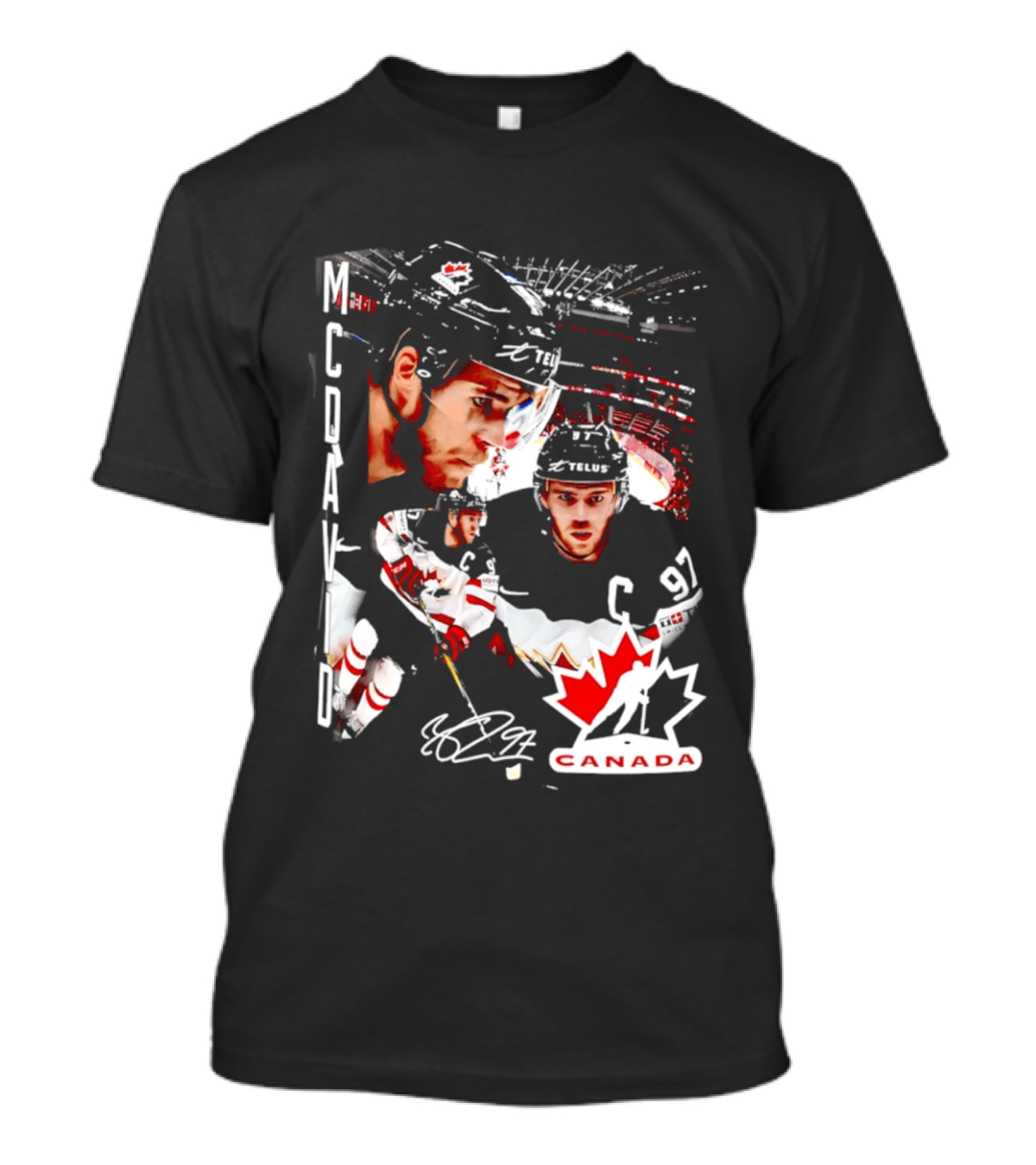 Connor McDavid Canada Hockey Maple Leaf C97 T-Shirt