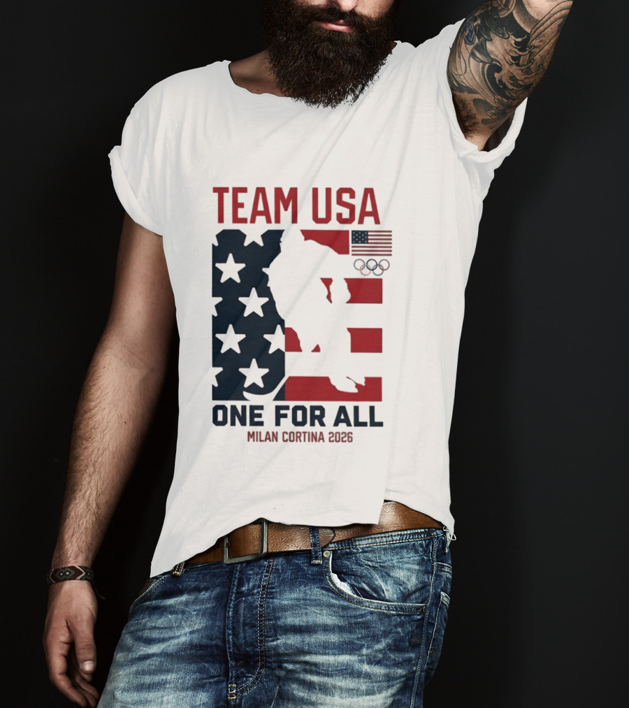 Team USA One For All Milan Cortina 2026 Winter Olympics T-Shirt