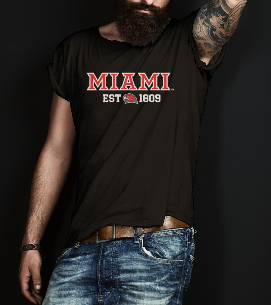 Miami RedHawks EST 1809 Red Hawk T-Shirt
