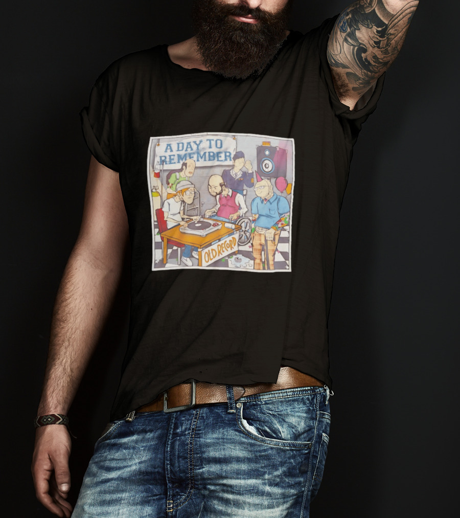 A Day To Remember Old Record Turntable Party Scene T-Shirt