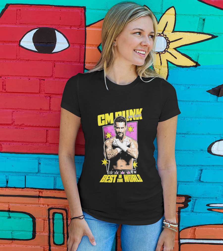 CM Punk Best In The World 2026 Stars And Pose T-Shirt