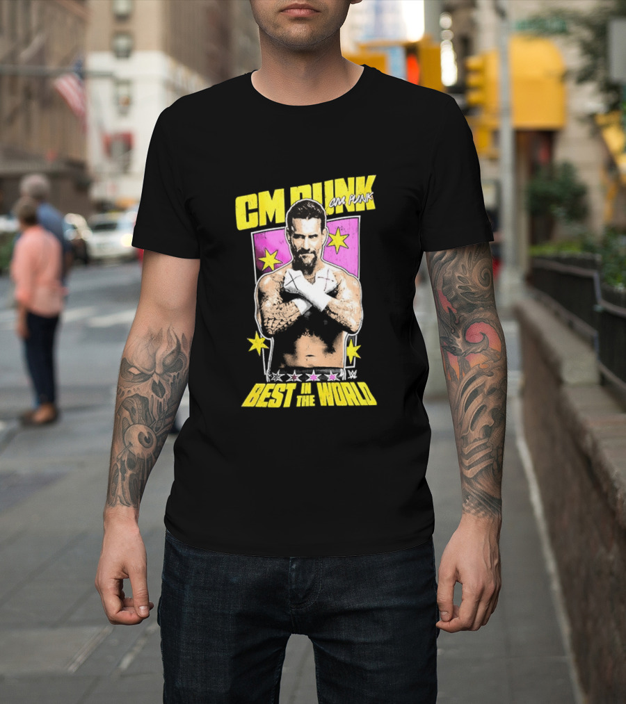 CM Punk Best In The World 2026 Stars And Pose T-Shirt