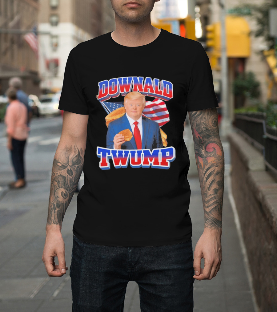 Downald Twump American Flag Toast Staple T-Shirt