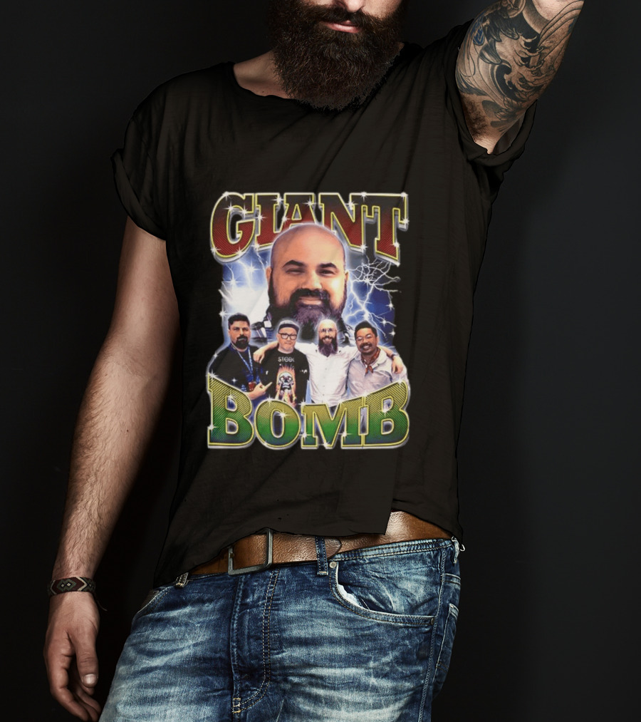 Giant Bomb 90s Electric Lightning Group T-Shirt