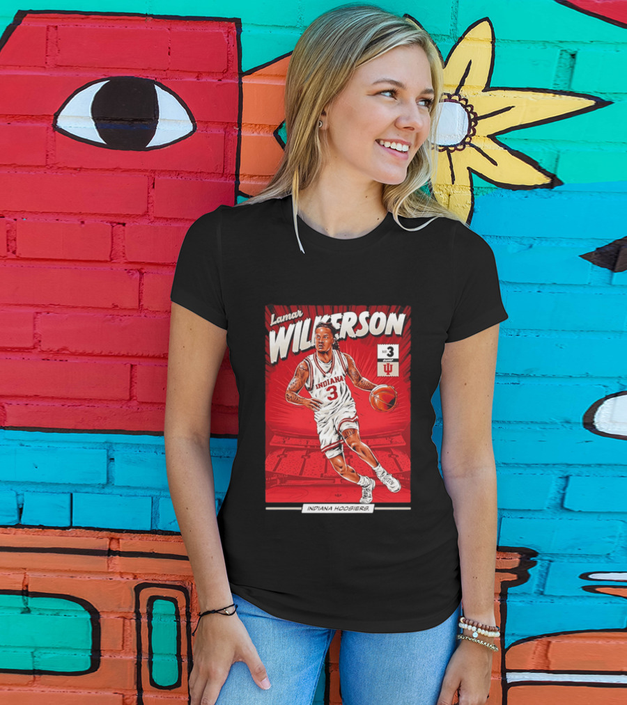 Lamar Wilkerson Indiana Hoosiers Basketball No 3 Comic T-Shirt