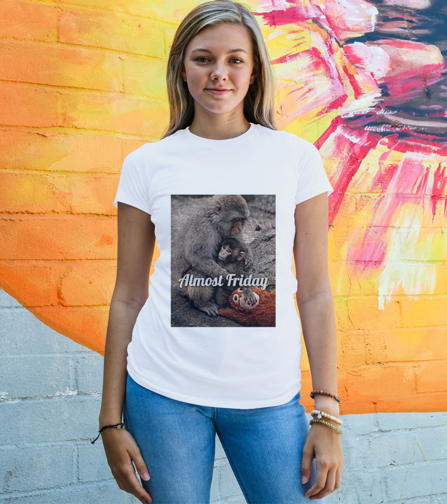 Almost Friday Punch The Monkey Hug Bodyguard T-Shirt