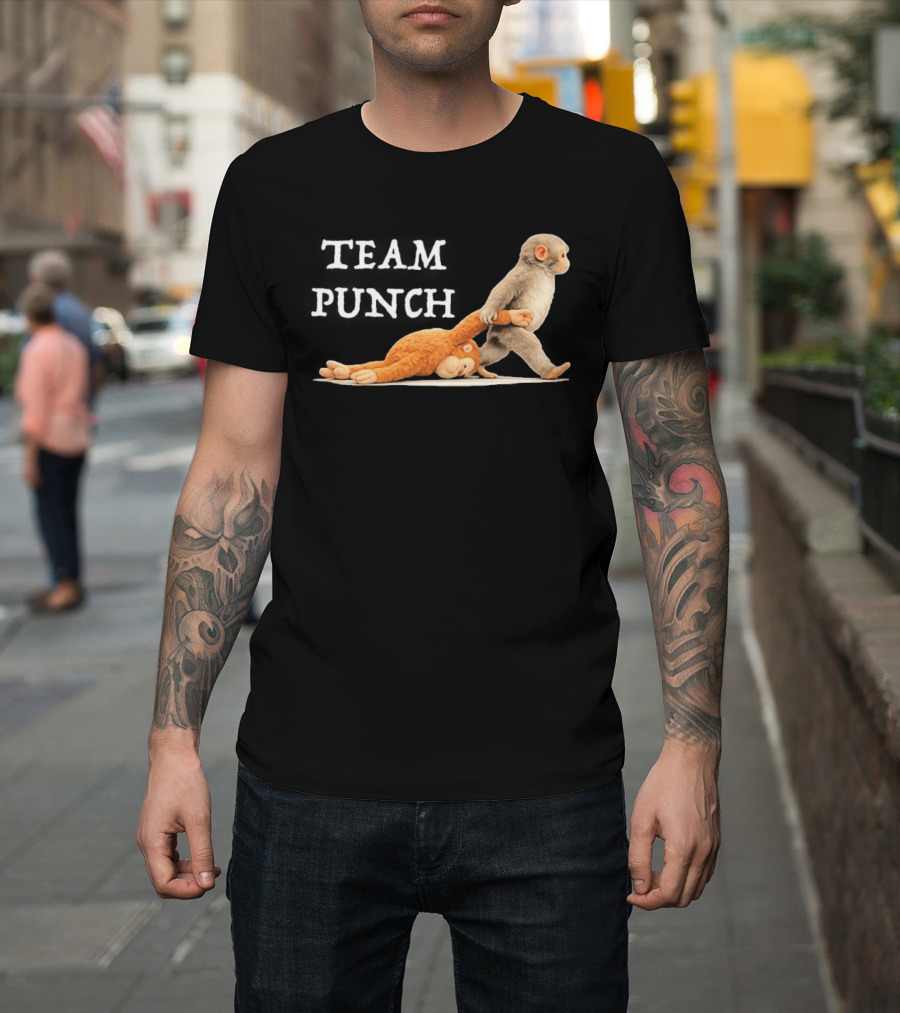 Team Punch Baby Monkey Humor Trend T-Shirt