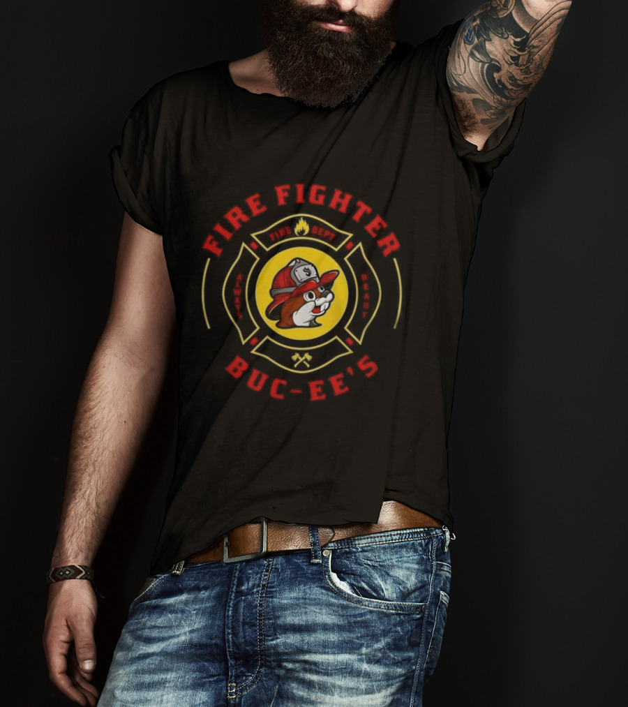 Buc Ee's Fire Fighter Always Ready Texas Fire Department T-Shirt
