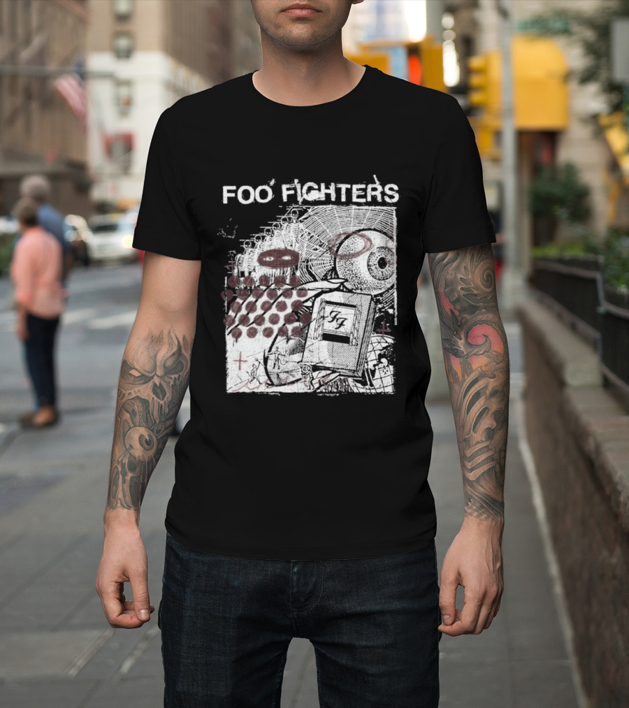 Foo Fighters Your Favorite Toy Album Abstract Pink Geometric T-Shirt