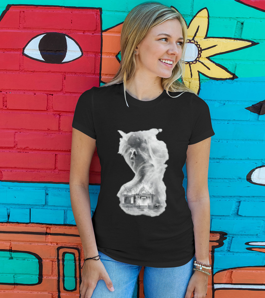 Regal Scream Haunted House Face Cloud T-Shirt