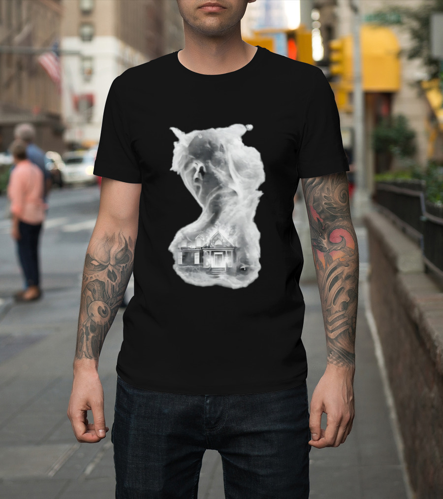 Regal Scream Haunted House Face Cloud T-Shirt