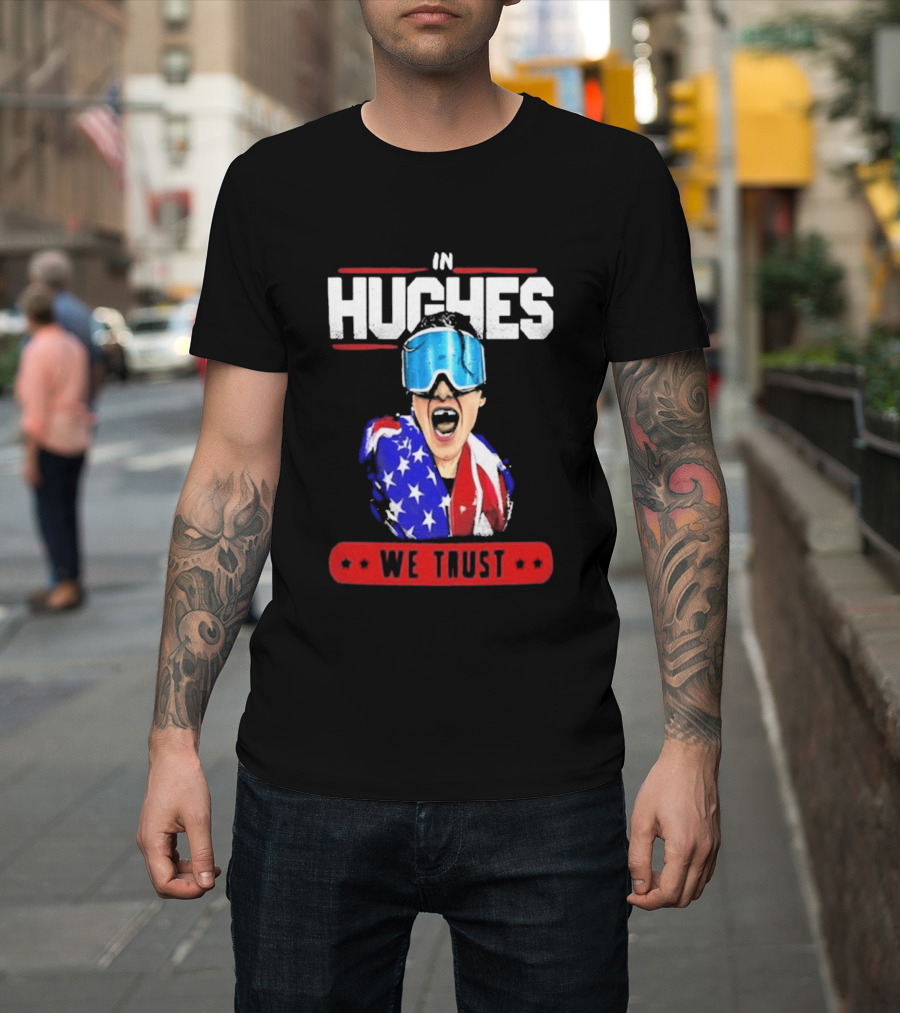 In Hughes We Trust Patriotic Goggles ákafan T-Shirt