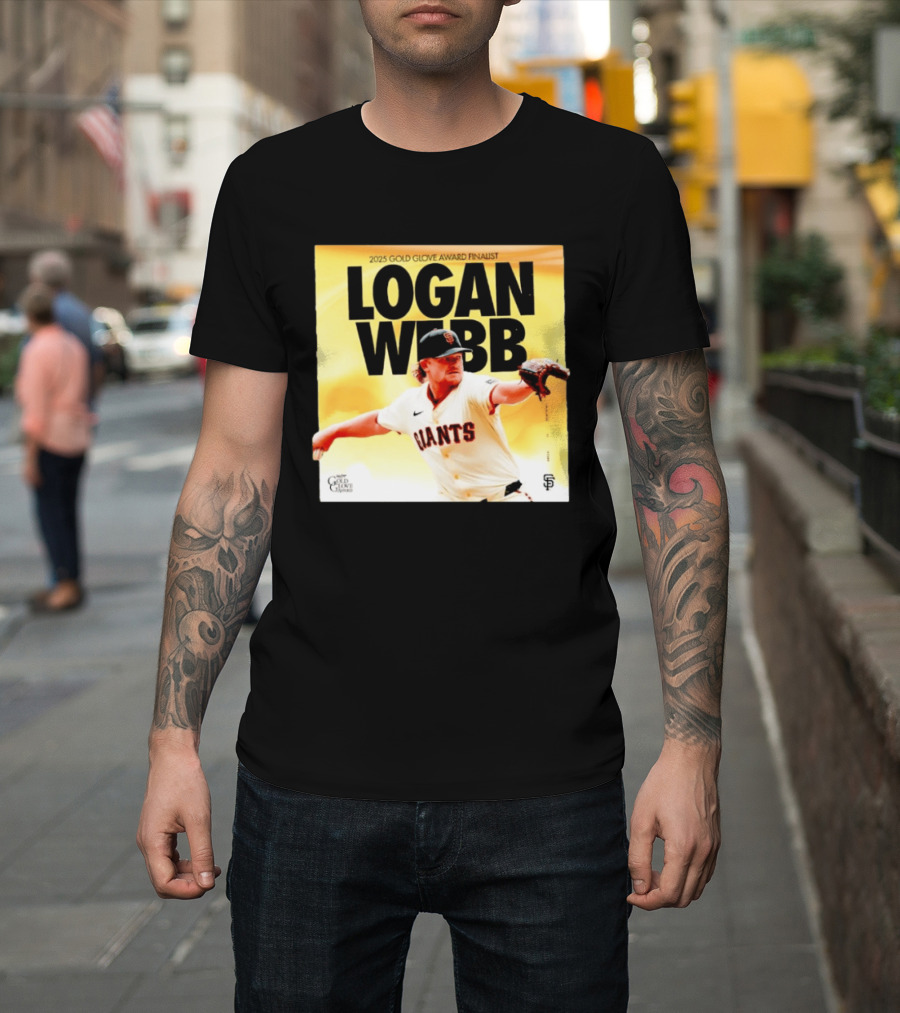 2025 Gold Glove Award Finalist Logan Webb Giants T-Shirt