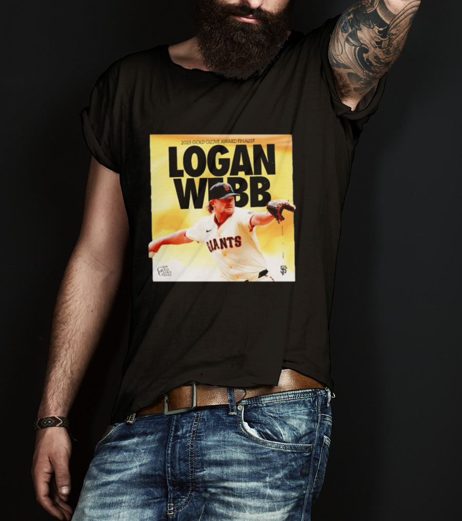 2025 Gold Glove Award Finalist Logan Webb Giants T-Shirt