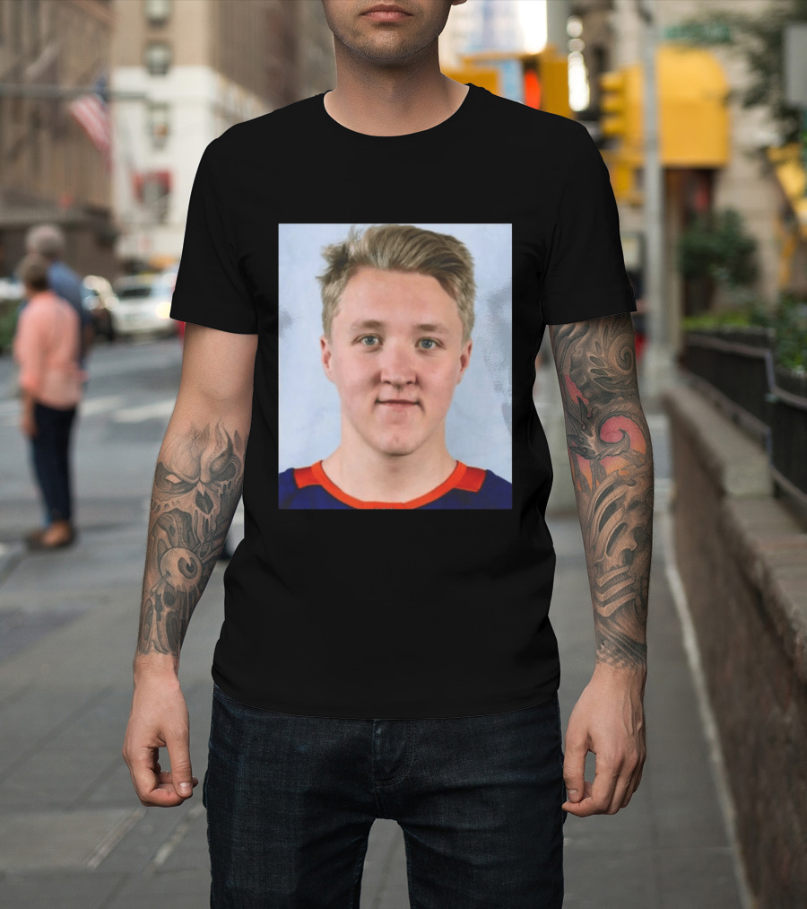 Simon Holmstrom New York Islanders Profile Player T-Shirt