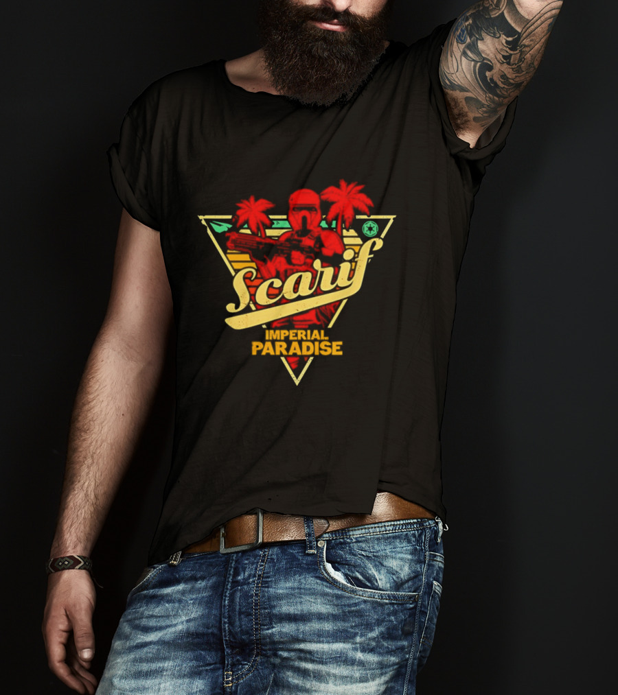 Scarif Imperial Paradise Tropical Trooper Beach T-Shirt