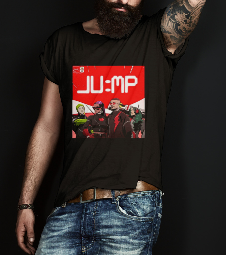 Jump J Balvin Amber Mark Steve Vai Travis Barker Coca Cola Anthem FIFA World Cup 2026 T-Shirt