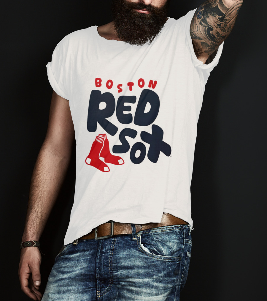 Boston Red Sox Bubble Crew Neck Baseball T-Shirt