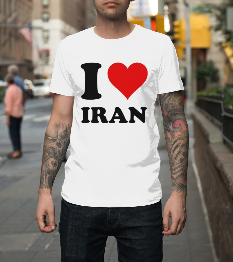 I Love Iran Heart Symbol Patriotic Expression T-Shirt