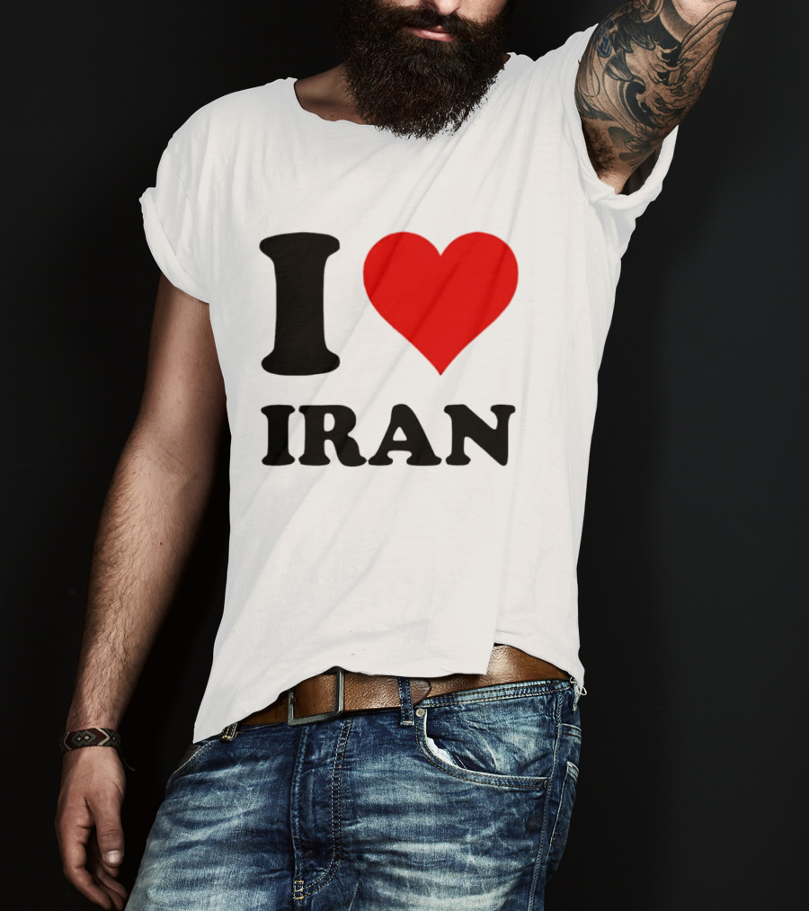I Love Iran Heart Symbol Patriotic Expression T-Shirt