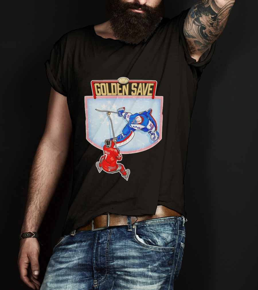 USA Hockey The Golden Save Canada Matchup T-Shirt