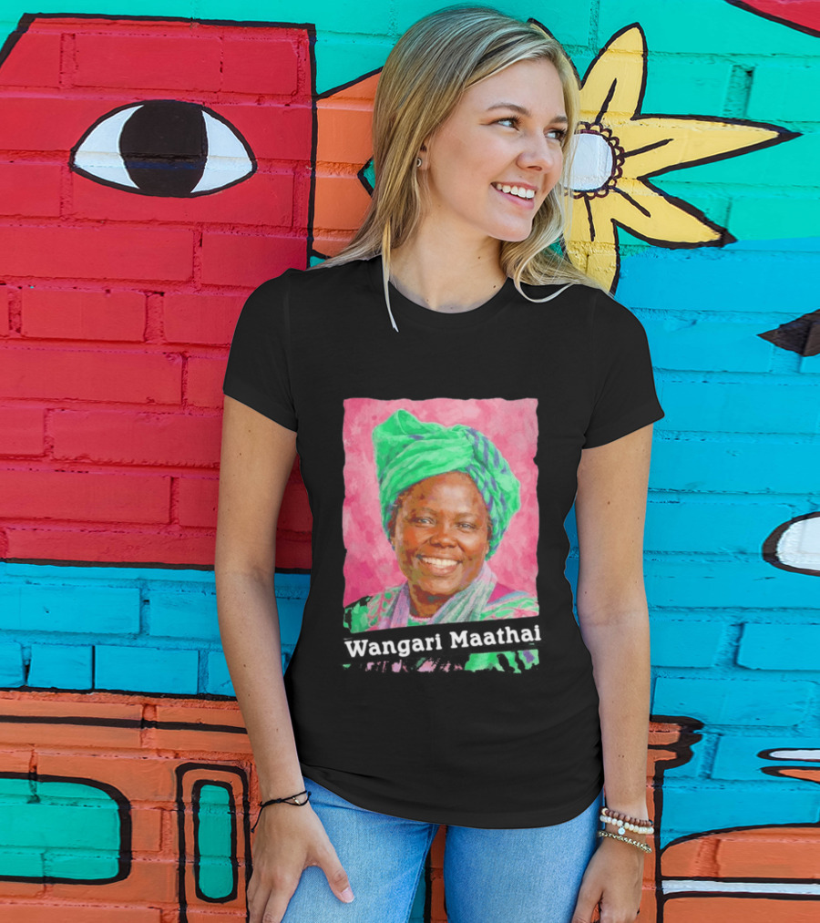 Wangari Maathai Green Turban T-Shirt