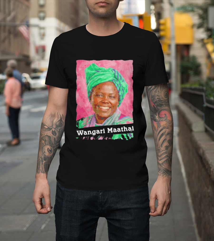 Wangari Maathai Green Turban T-Shirt