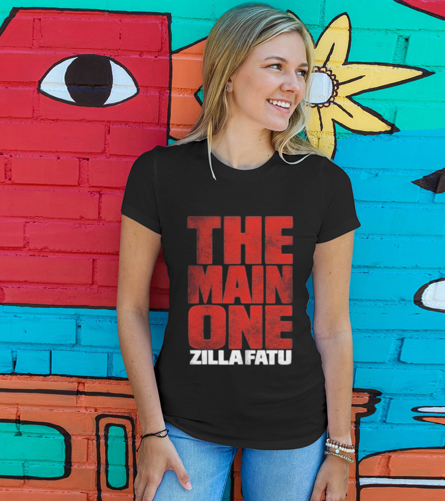 Zilla Fatu The Main One Bold Red T-Shirt