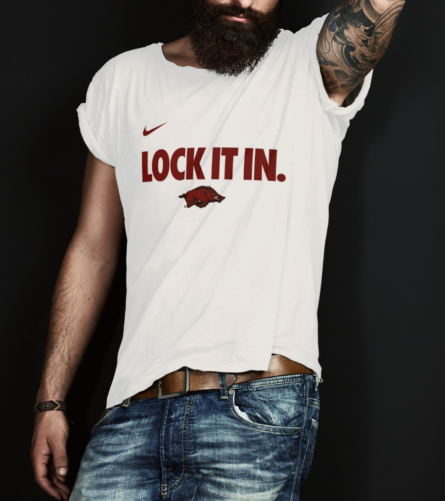 Nike Arkansas Razorbacks 2026 Lock It In WCC T-Shirt