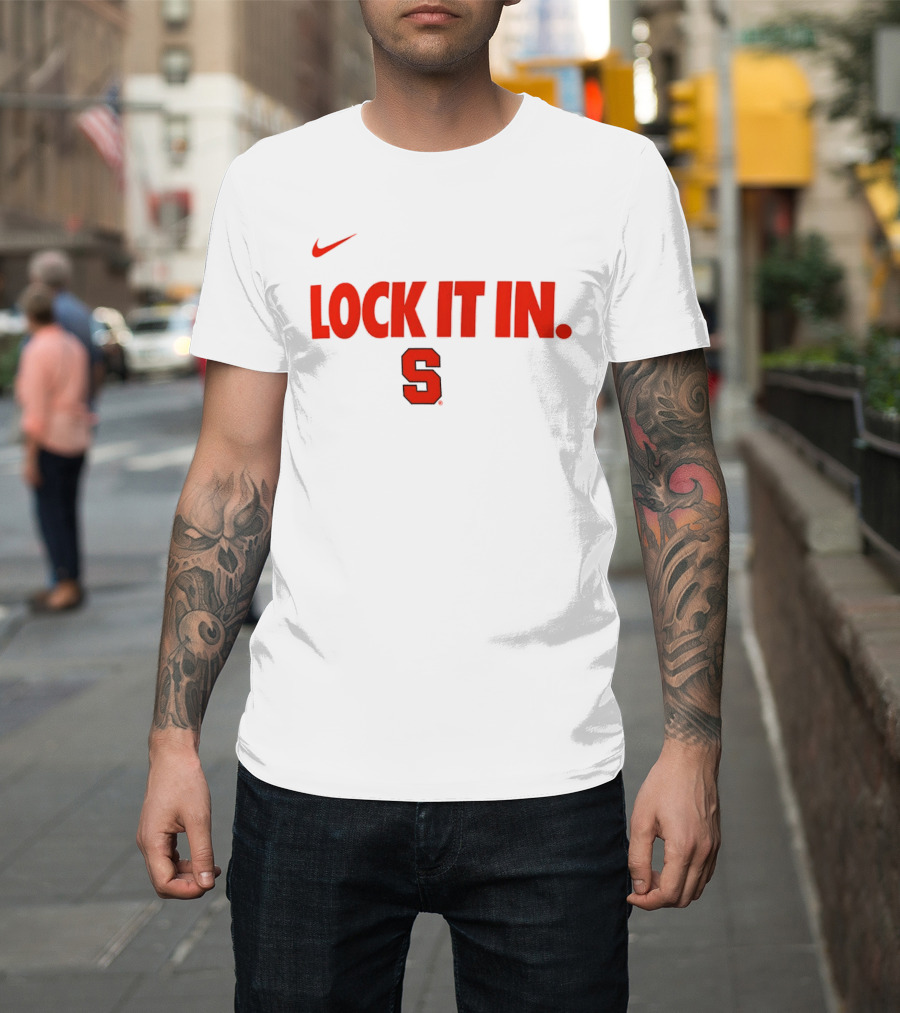 Nike Syracuse Orange Lock It In S 2026 WCC T-Shirt