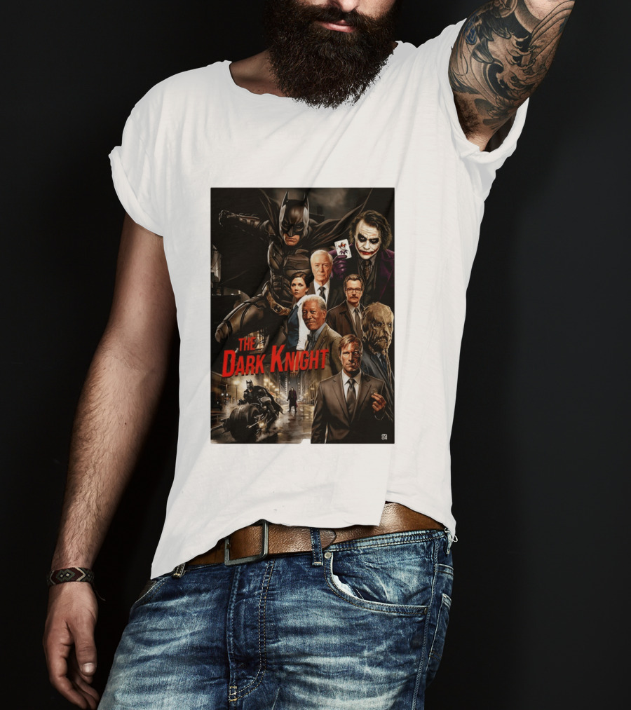 The Dark Knight Movie Characters Batman Joker Villains T-Shirt