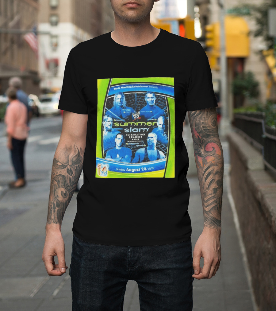 WWE SummerSlam 2003 Elimination Chamber Match T-Shirt